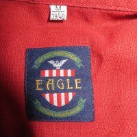 Мъжка риза с къс ръкав от лен Eagle, снимка 4 - Ризи - 24267116
