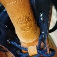Тимбърленд зимни боти с подметка суров каучук,шити,кожени 40 номер, снимка 2 - Дамски боти - 38989395
