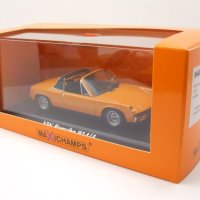 VW Porsche 914/4 1972 - мащаб 1:43 на Maxichamps моделът е нов в PVC дисплей-кейс, снимка 10 - Колекции - 43516186