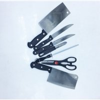 Комплект за кухня с ножове точило и ножица, 8 части, снимка 4 - Аксесоари за кухня - 33618265
