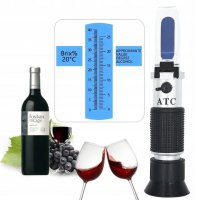 рефрактометър за вино захаромер и предполагаем алкохолен градус, снимка 1 - Други стоки за дома - 39986895