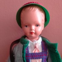 Колекционерска кукла West Germany Celluloid 21 см, снимка 10 - Колекции - 44065155