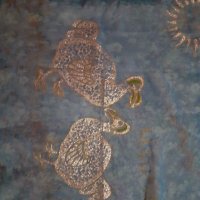 Оригинален голям копринен шал от остров Мавриций, снимка 4 - Шалове - 33226839
