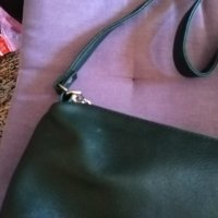 Женска кожена чанта нова маслено зелена 31х21х10см, снимка 4 - Чанти - 43560558