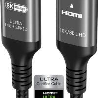 HDMI кабел 4k 120Hz 144Hz 8k 60Hz 48Gbps HDR10+ Dolby Atmos HDCP2.3, снимка 4 - Кабели и адаптери - 43687448