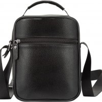 Нова Мъжка чанта през рамо Кожена Черна за Ежедневна работа Бизнес, снимка 5 - Чанти - 37284425