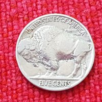 Монета 5 цента индианец / бизон 1937, снимка 2 - Нумизматика и бонистика - 44130014