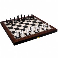  Табла с Шах в дървена кутия, снимка 1 - Други стоки за дома - 40157818