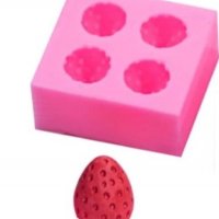 3d 4 малки ягоди ягода ягодки силиконов молд форма калъп за декорация торта фондан шоколад гипс, снимка 7 - Форми - 28282463
