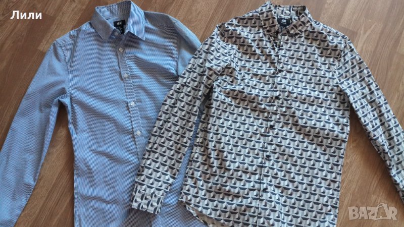 Комплект от 2 мъжки ризи с дълъг ръкав H&M, снимка 1