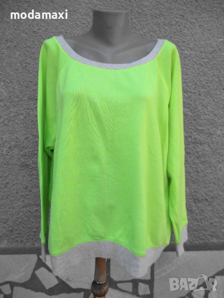 3XL /4XL Спортна блуза в цвят електрик , снимка 1