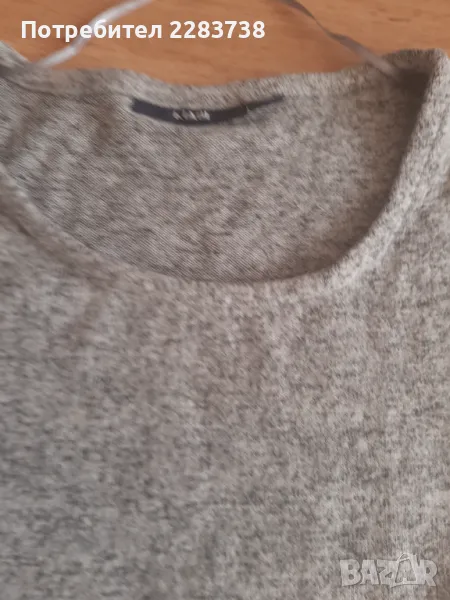 Дамска зимна сива рокля, размер S/M, снимка 1