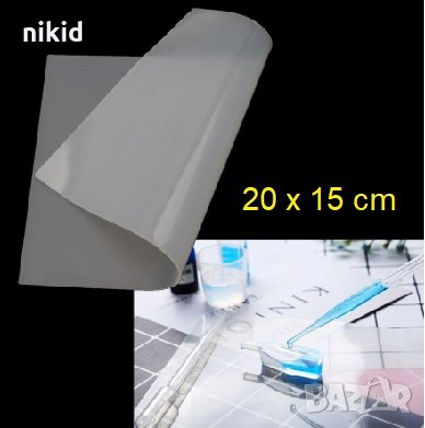 Прозрачна силиконова подложка за работа със смола при висока температура , снимка 1