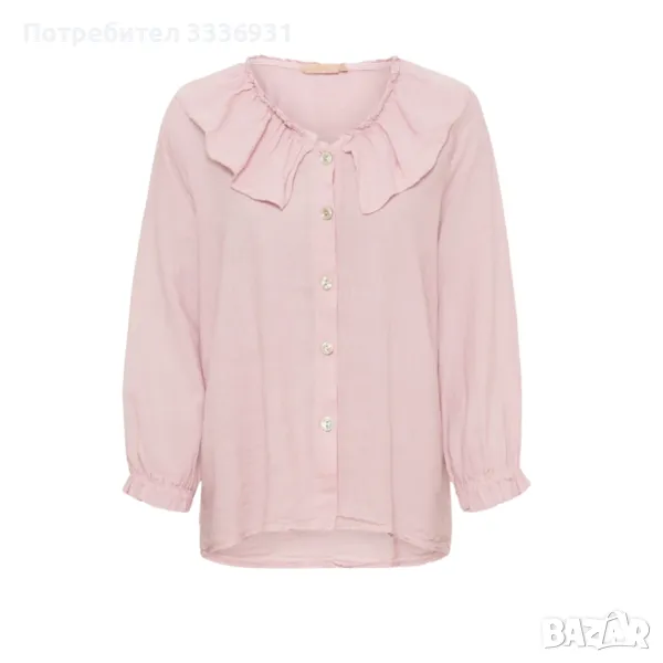 Розова ленена риза Marta, снимка 1