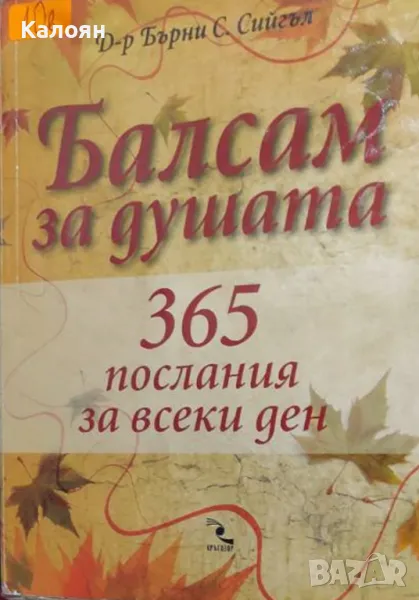Бърни С. Сийгъл - Балсам за душата (2009), снимка 1