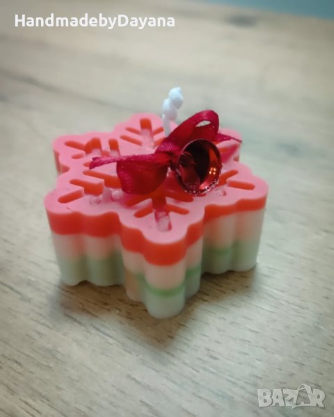 Коледни свещи от соев восък , снимка 1