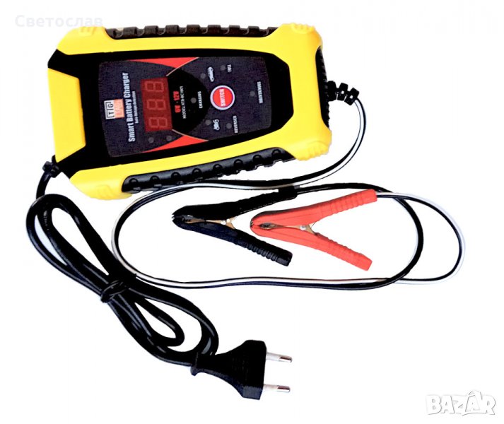 Автоматично Зарядно Устройство за автомобилни акумулатори KTB-BC1801, за 6V или 12 V, снимка 1