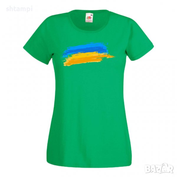 Дамска Тениска Ukraine Flag 1 спрете войната,подкрепям Укркайна,, снимка 1