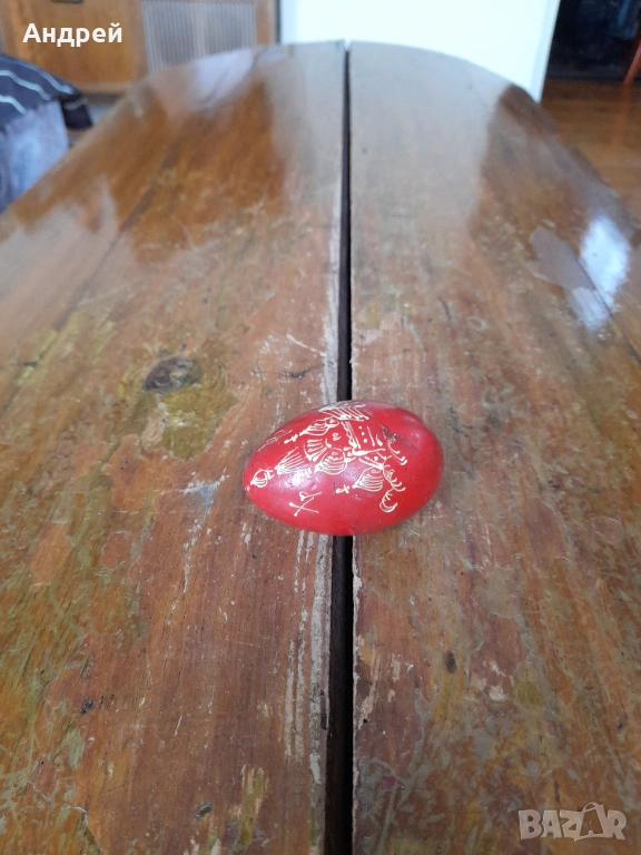 Старо дървено яйце #16, снимка 1