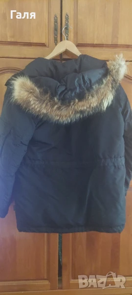 Зимно яке/става за планина/ с естествен косъм на качулката, снимка 1