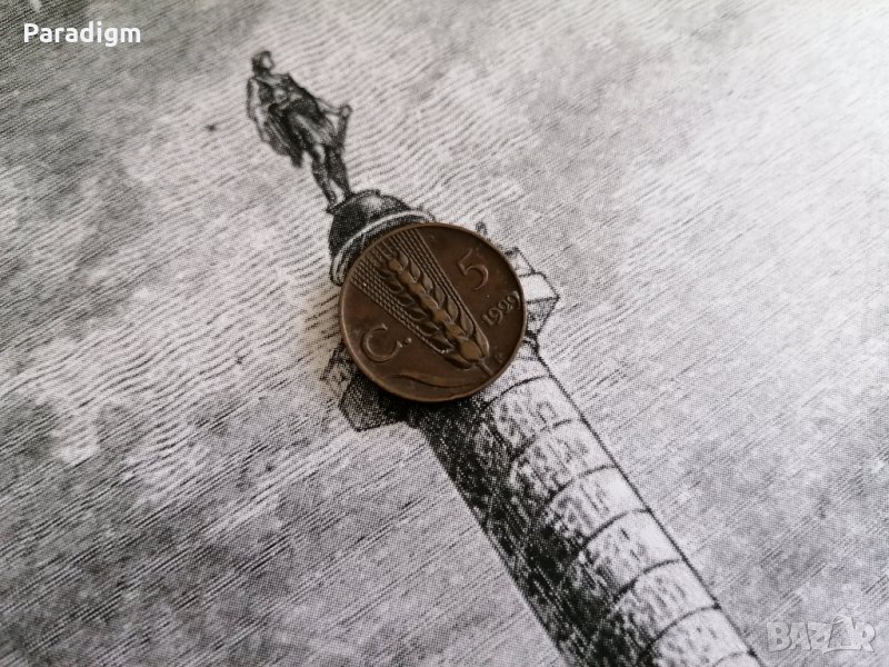 Монета - Италия - 5 чентесими | 1929г., снимка 1