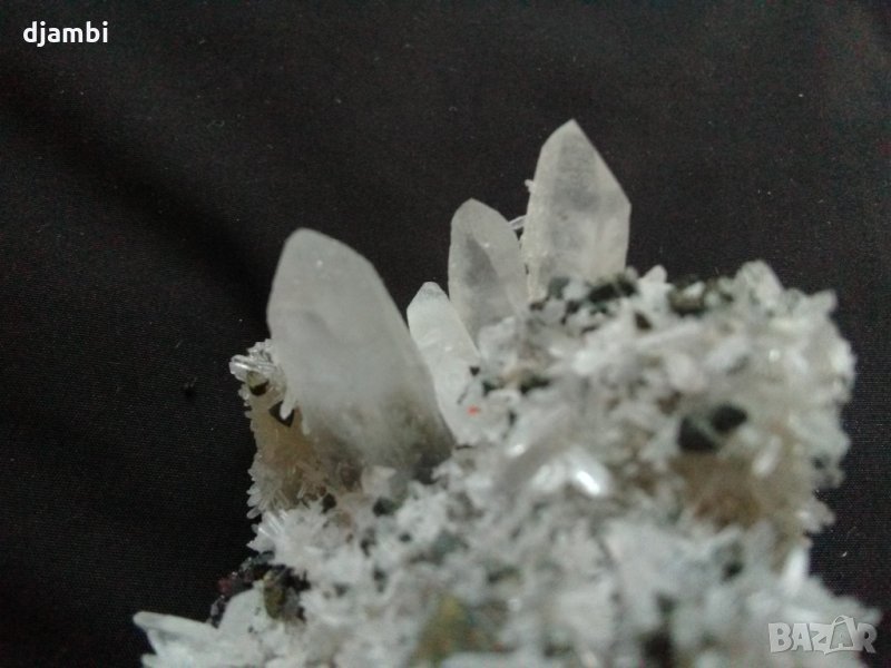 № 86 Кварцова друза с галенит и сфалерит, Кварц, Галенит, Сфалерит,, снимка 1