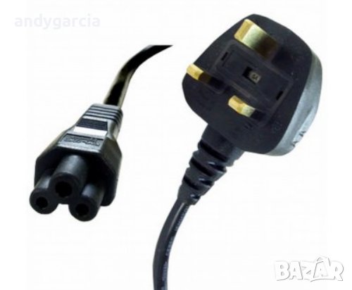 10бр. захранващ кабел Мики Маус, английски стандарт, за адаптер за лаптоп 3 пина, снимка 1