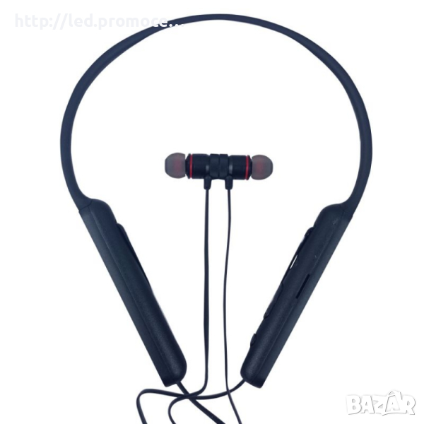 Слушалки EK-0037, Bluetooth - 10 м, Магнитно прикрепяне на главите, снимка 1