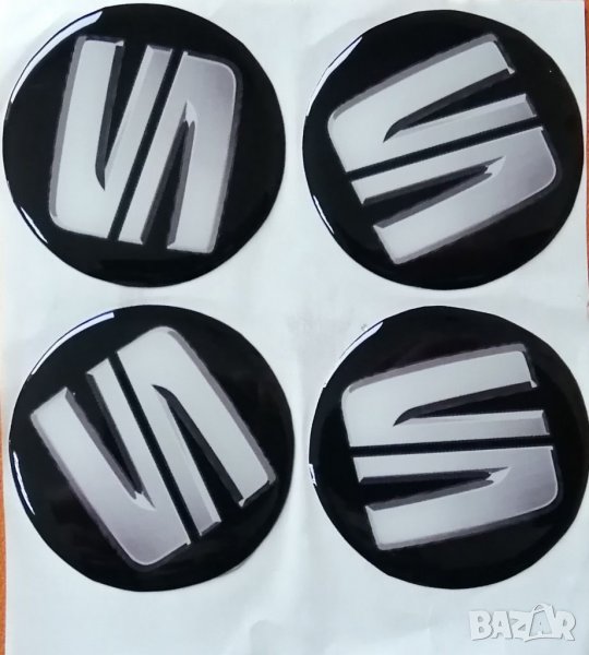 Стикери за джанти, тасове Сеат Seat VAG Налични са и за Мерцедес БМВ Ауди Фолксваген Волво Тойота , снимка 1
