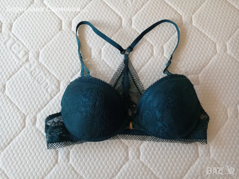 Страхотен сутиен с предно закопчаване и дантелен гръб, снимка 1