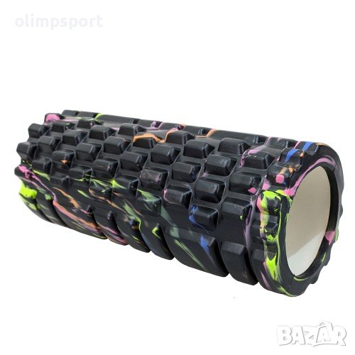 Фоумролер за пилатес и йога , С релефна повърхност, 32.5x13.5 см, (30004803), снимка 1