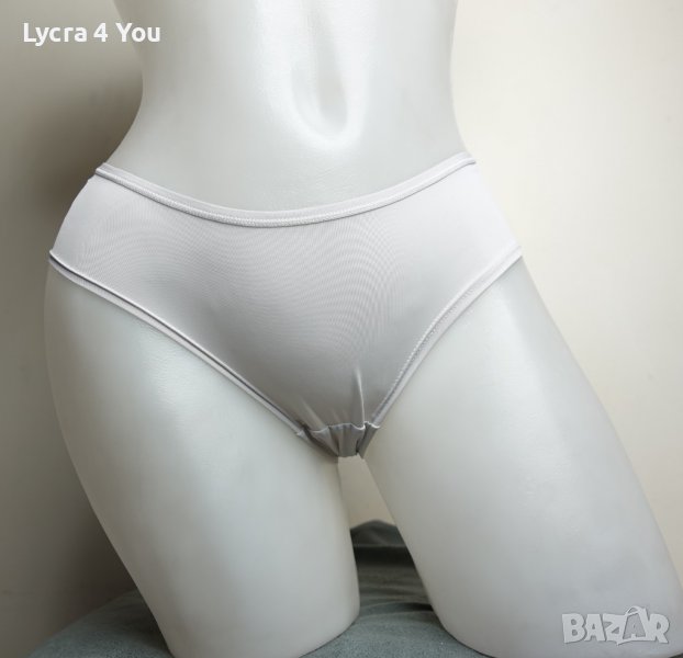 XS/S бял изчистен дамски полу-боксер (hipster), снимка 1