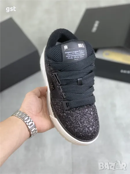 Редки Amiri Emil Diamonds Амири Дизайнерски Маратонки Кецове Унисекс Мъжки дамски обувки , снимка 1