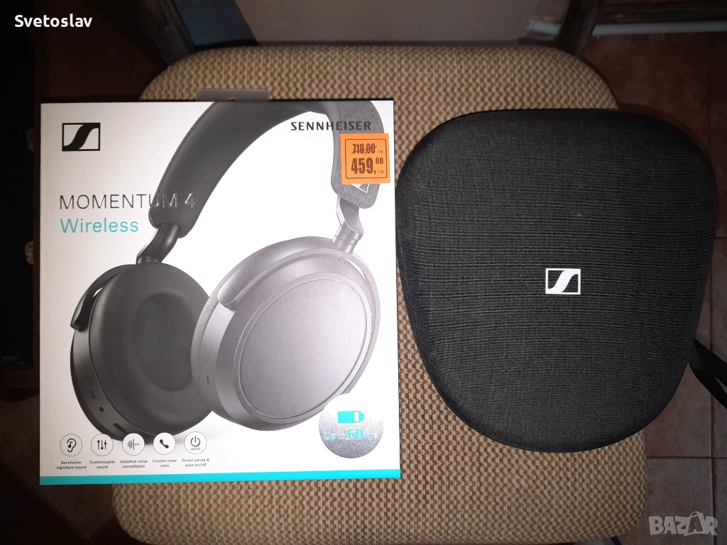 Слушалки Sennheiser Momentum 4 Wireless, снимка 1