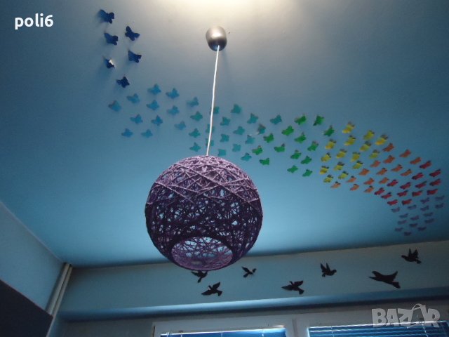  лилав пендел декоративен,полюлей , снимка 1