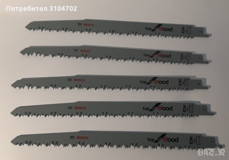 Bosch ножове за саблен трион за рязане на дърво Top for WOOD, дължина 24см, снимка 1
