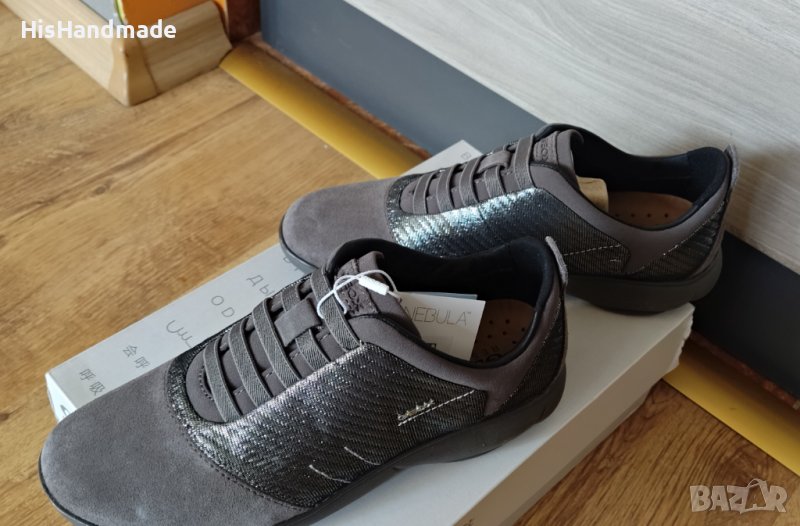 Geox НОВИ кецове с дишаща подметка, сиви, естествен набук, 36 номер, снимка 1