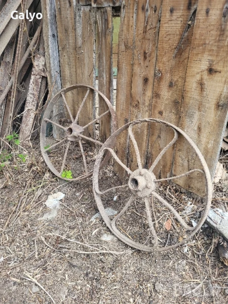 Стари метални колела 53 см, снимка 1