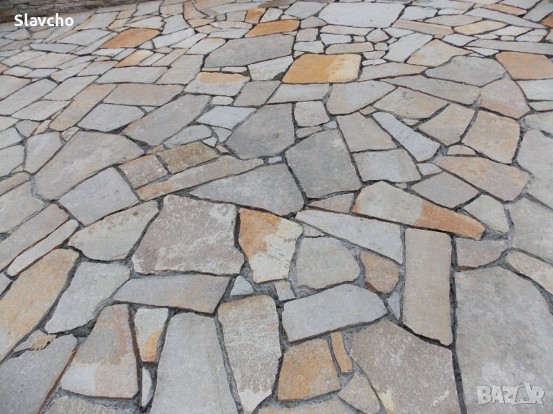 Редене/лепене на камък/гнайс/настилка/облицовки/колони/стълби/пътеки/огради и др., снимка 1