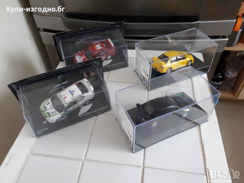 Колекционерски модели - WRC Mitsubishi Lancer Evolution 6 , 9 , 10 , Audi Quattro S1, снимка 1
