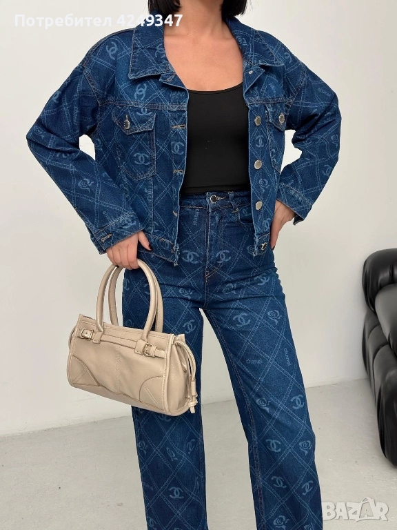 Дънков сет екип Chanel, снимка 1