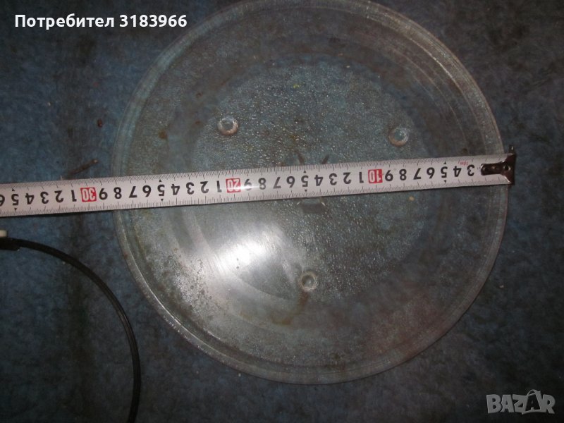 чиния за микровълнова печка 28 см с колела, снимка 1