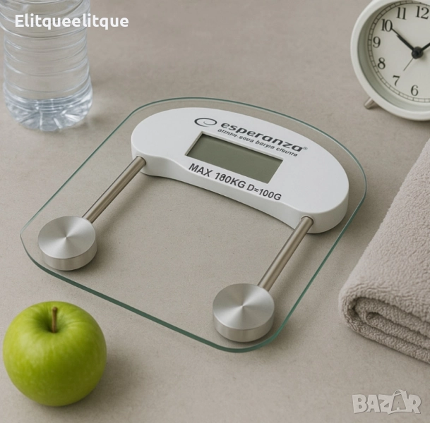 Кантар за тегло дигитален Esperanza, батерия CR2032, LCD екран, 180кг., снимка 1