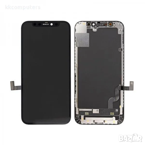 KBS INCELL Съвместим LCD Дисплей за iPhone 12 Mini 5.4 + Тъч скрийн / Черен / Баркод : 483803, снимка 1