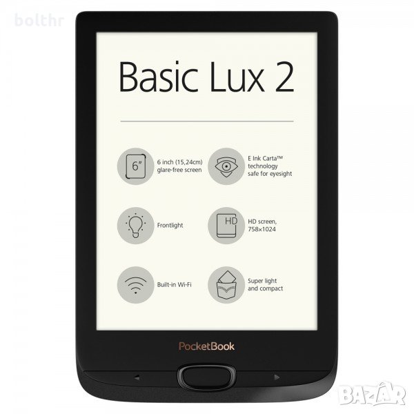Електронна Книга PocketBook Basic Lux 2, снимка 1