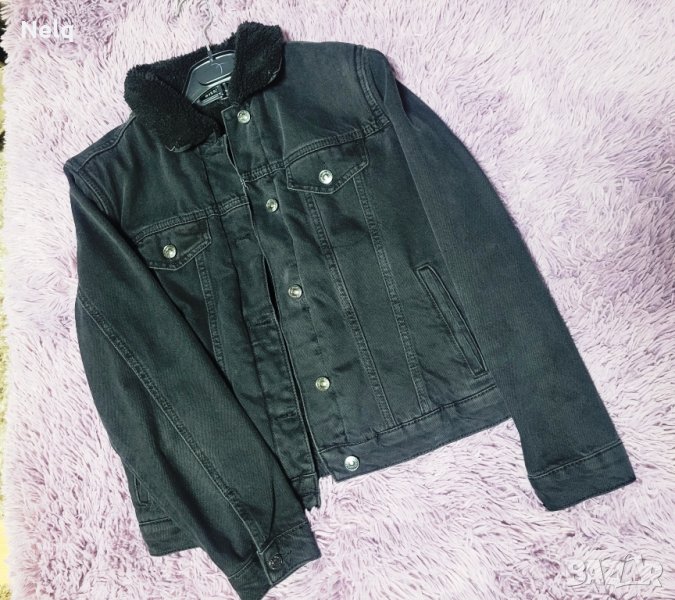 Дамско дънчено черно пухено яке, снимка 1