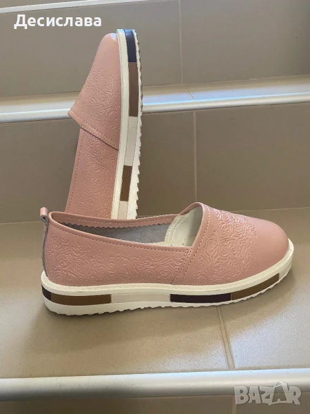 Розови обувки/мокасини 38, снимка 1