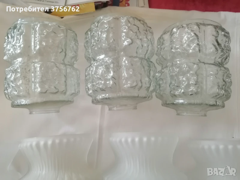 Продавам стъкла за полилеи различни модели, снимка 1