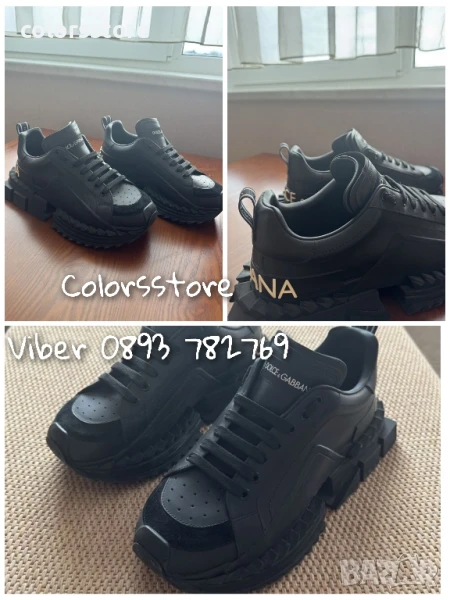 Дамски черни маратонки Dolce&Gabbana/VL147x, снимка 1