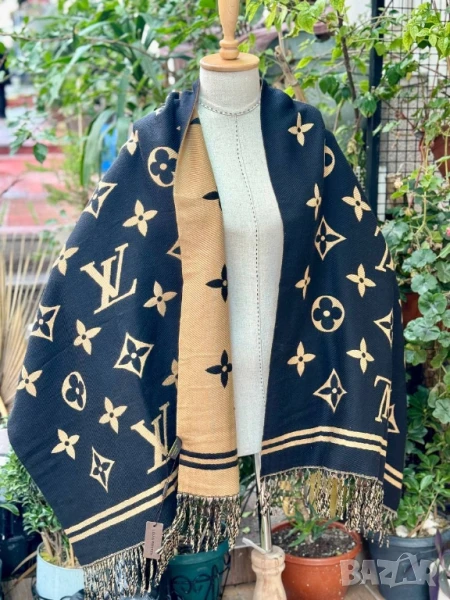 кашмирен шал gucci louis vuitton , снимка 1